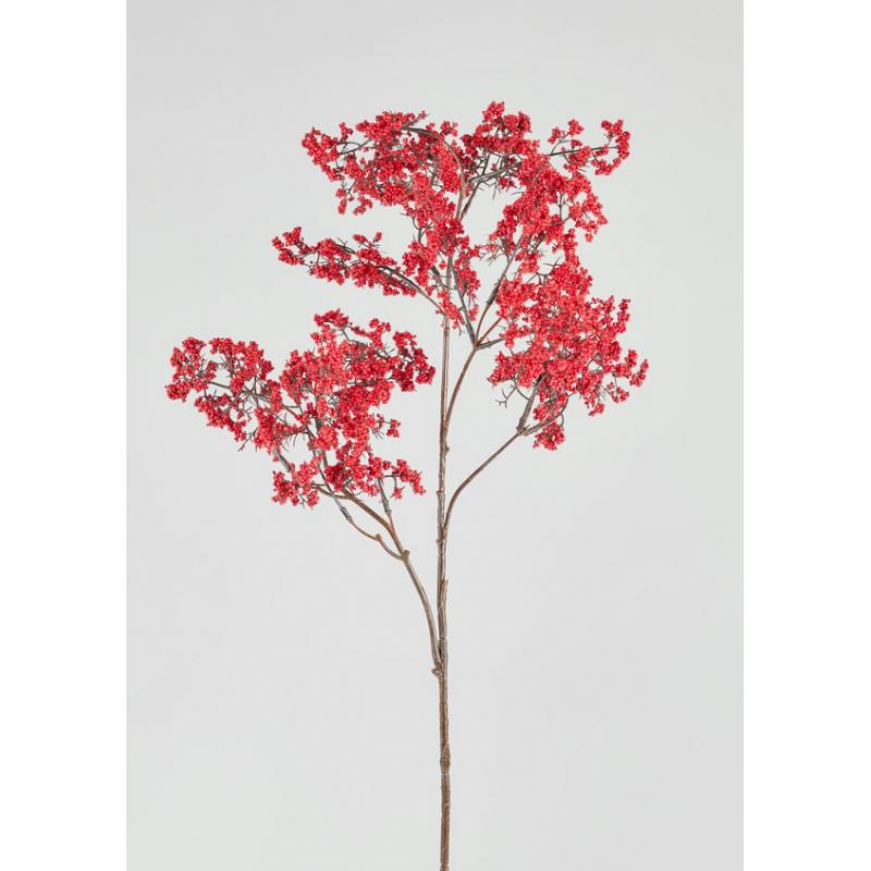 Red Artificial Berry Branch - 40"