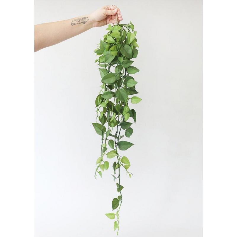 Artificial Plants Hanging Philodendron Bush - 32"